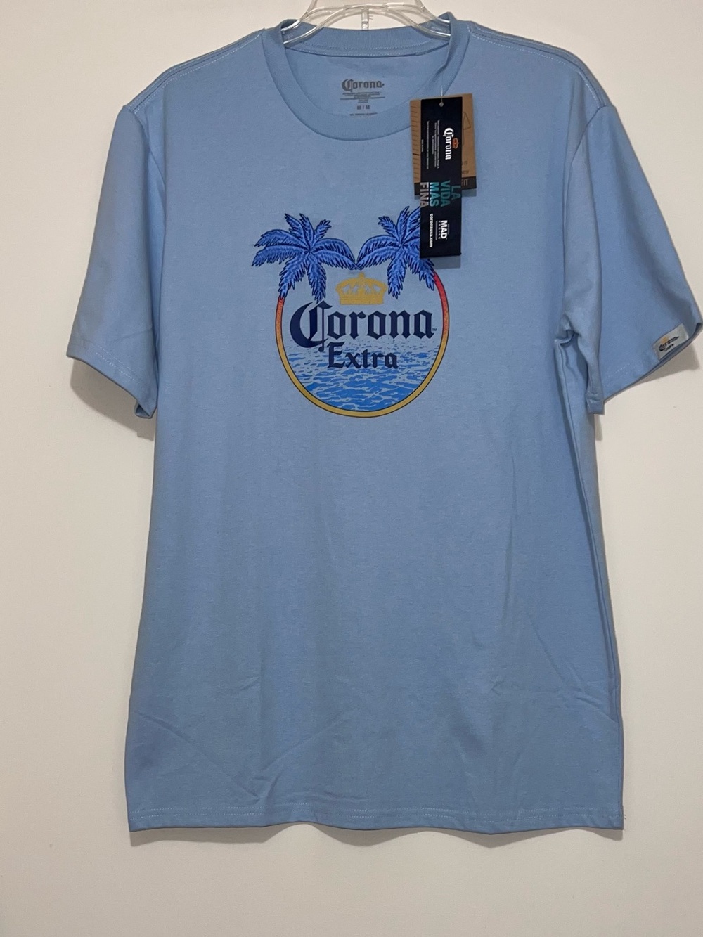 NWT Official Corona Extra Sailboat Blue Men's Size Medium T-Shirt New